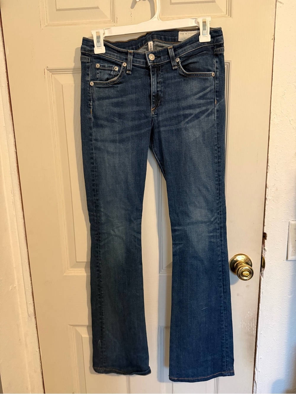 rag & bone Women's Bootcut Jeans - Indigo Blue